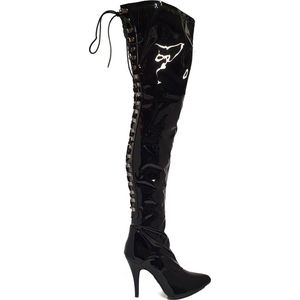 Soisbelle  Strakke Laklaarzen van Imitatieleer 89526 Zwart Maat 41