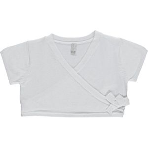 Losan Meisjes Vestje gebreid overslag Wit - Maat 116