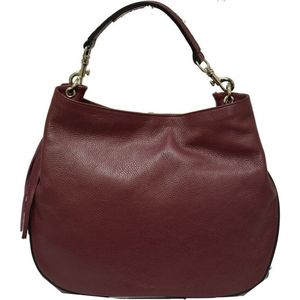 Handtas - Made in Italy - Bordeaux rood