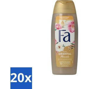 Fa - Oriental Moments - Douchecrème - Woestijnroos & Sandelhout - 250 ml - Bulkverpakking - 20 stuks
