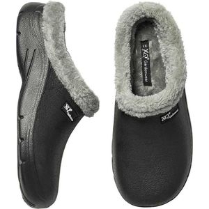 Morethansocks - Gevoerde tuinklompen dames - Maat 37 - Zwart - Tuinschoenen - Klompen dames