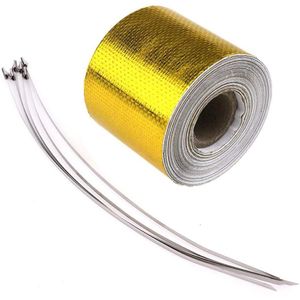 Zelfklevende gouden tape 10 m x 5 cm warmte-isolerend tot 450 °C