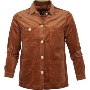 Blue Industry - Overshirt Corduroy Cognac - Heren - Maat S - Regular-fit