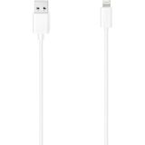 Hama USB naar Lightning Kabel - Oplaadkabel geschikt voor iPhone / iPad - MFI gecertificeerd - 2.4A USB 2.0 - 480Mbps - 150cm - Wit