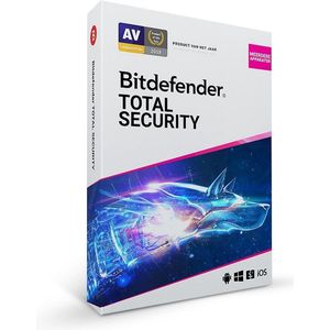 Bitdefender Total Security - 12 Maanden - 5 Apparaten - 64 bits - Nederlands - Windows, iOS, MAC & Android Download