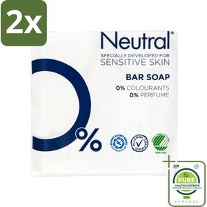 Neutral - Zeep - Bar Soap - Gevoelige huid - 2 Bars - Voordeelverpakking - 2 stuks - Neutral zeep - Parfumvrije zeep