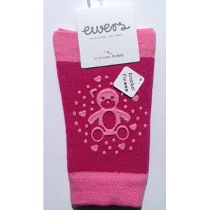 Ewers kniebeschermers - Roze met beertje - maat 12 tot 18 mnd