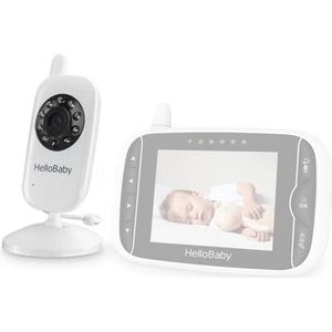 Video-babymonitor met nachtzicht, audio en temperatuurmonitoring