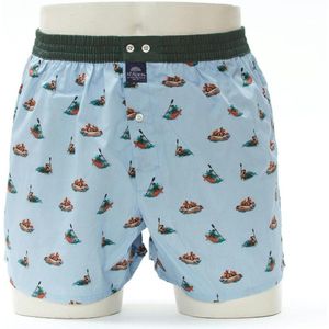 McAlson Wijde boxershort - Kayak light blue - maat M (M) - Heren Volwassenen - 100% katoen- M5011 -M