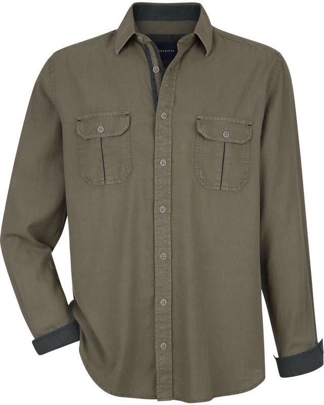 Babista - MILANVERZI - Overhemd - Olijf - Casual Vrijetijdsstijl