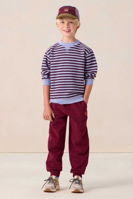 Sissy-Boy - Donkerrode Sweatpants - Artwork - Regular Waist - Oversized Fit