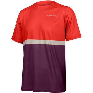 Endura - SingleTrack Core Tee II - T-shirt - Aubergine - 80% Gerecycled Stof