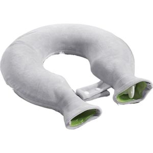 U-vormige nekwarmer met wikkel - Warme nek- en schouderpijn - 1400 ml - Afneembare deksel - Grijs - Willekeurige voeringkleur
