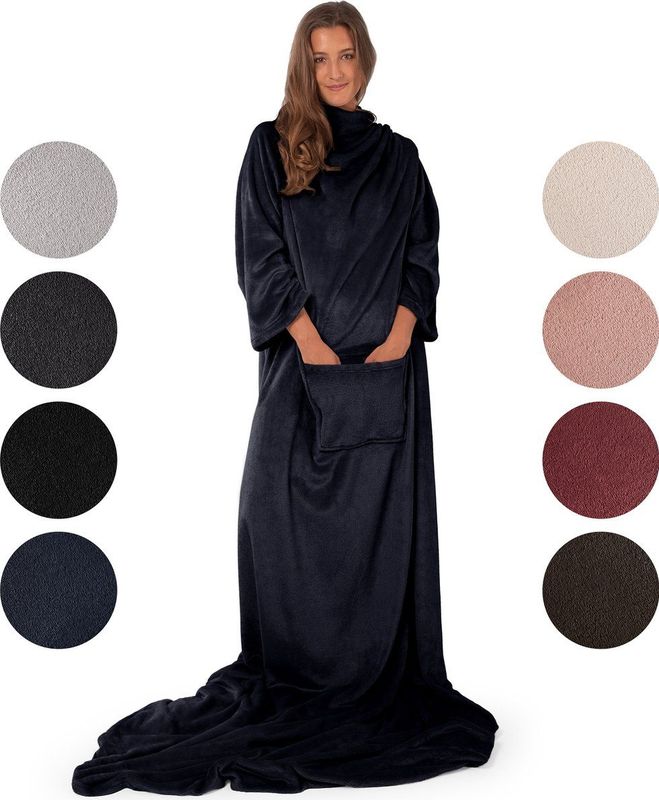 Woondeken - Grijs - Polyester - 150x200 cm