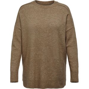 ONLY CARMAKOMA CAREMILIA LS LOOSE ONECK CC KNT Dames Trui - Maat M-46/48