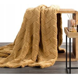 Luxe Caro - Plaid - 200x220cm - Zacht en Warm - Fluwelen Plaid