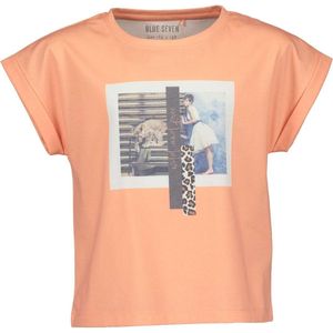 Blue Seven - T-shirt meisjes - Peach - Maat 140