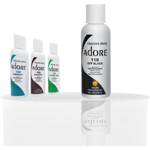 Adore - Shining Semi Permanent Hair Color - Off Black-118 - Haarverf
