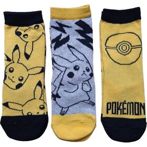 Pokémon- sokken Pokemon - 3 paar - jongens - maat 23/26
