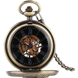 GWS Zakhorloge Mechanisch Adelaar Vintage – Met ketting - Mechanisch Zakhorloge met handmatige opwinding