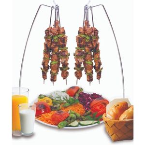 Spiesenhanger - standaard - BBQ Grill2 Spiezen Houders met 10 Spiezen - Vleespennen
