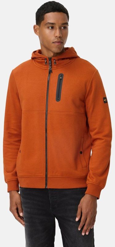 camel active - Sweatjack - Kaneel - Met Capuchon