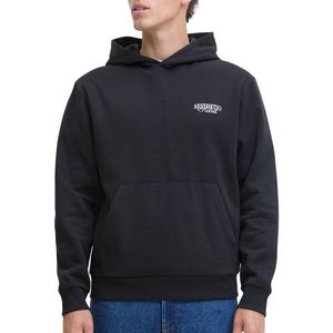 JJ REBEL hoodie met backprint zwart