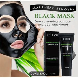Zeer effectieve houtskool mee eter grove porien gezichtsreiniger masker diep reinigend 60gr. Alcoholvrij met natuurlijke ingredienten