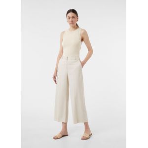 comma - Broek - Linnenmix - Wijde Pijpen - Middelhoge Tailleband