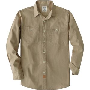 Katoenen Heren Overhemd Lange Mouwen met Knoop en Zak