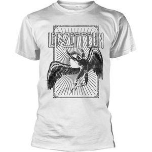 Led Zeppelin - Icarus Burst Heren T-shirt - L - Wit