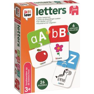 Jumbo Ik Leer Letters - Educatief Spel voor 3+ jaar - Speel alleen of samen - Met 6 spelletjes om letters te leren