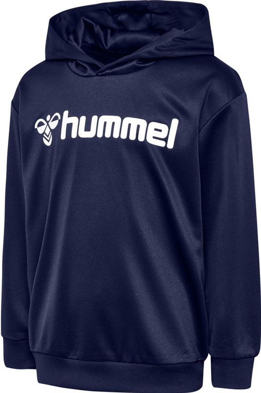 Hummel - hmlLOGO Hoodie - Kinderen - Zwart - Interlock Gebreid