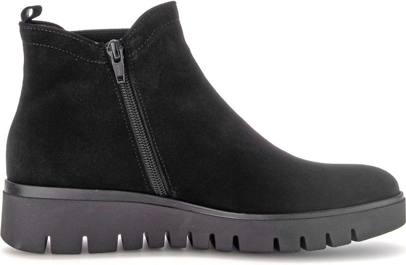 GABOR - Chelsea Boots - Zwart - Leer - Met Plateau