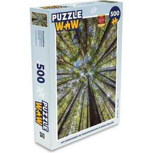 Puzzel Het Redwoodbos bij Whakarewarewa in Nieuw-Zeeland - Legpuzzel - Puzzel 500 stukjes