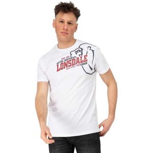 Lonsdale - Walkley - T-shirt - Wit - Korte Mouwen - Heren