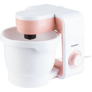 Silvercrest Keukenmachine - Roze - Geschikt voor mixen, raspen, snijden, roeren, kloppen en kneden - Aantal snelheden: 4 - Vermogen: 550 W - Met een grote mengkom (3,8 liter)