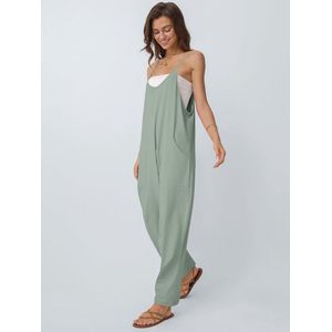 Vrouwen Dungarees - Zomer Jumpsuit - Losse Harem Overalls met Zakken