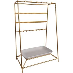 Display voor Sieraden - Sieradenhouder - Metaal - 39x25x15 cm - Goudkleurig