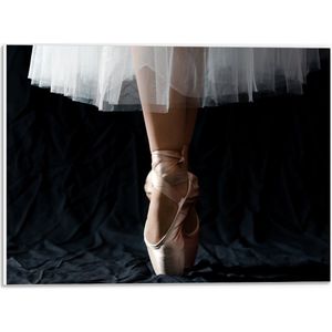 PVC Schuimplaat- Ballerina - Balet - Schoenen - Dansen - 40x30 cm Foto op PVC Schuimplaat
