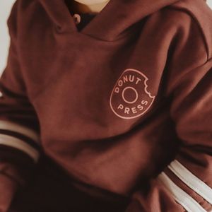 your wishes Marlon hoodie solid brown stone | Your Wishes 98-104