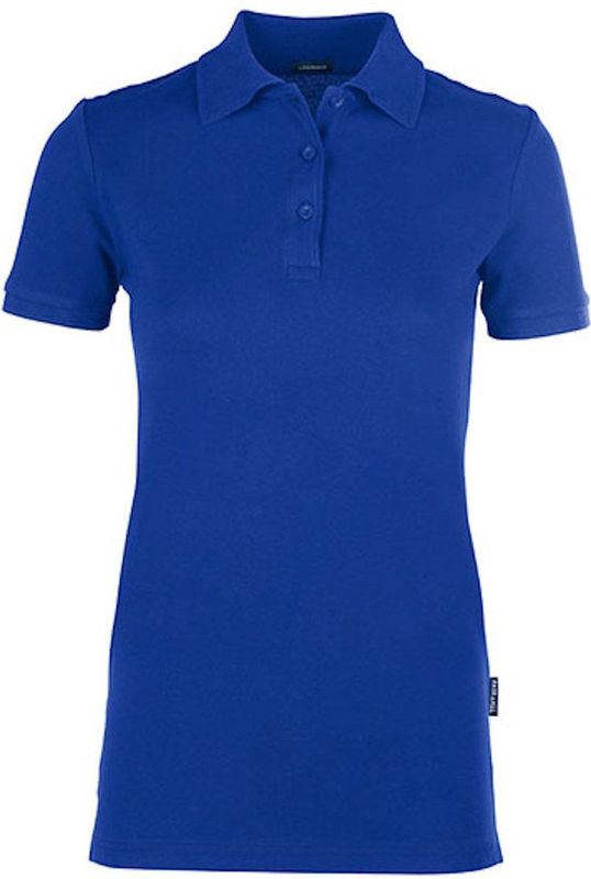 HRM - Luxury Stretch - Damespolo - Royal Blue - Korte Mouwen