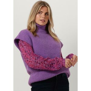Circle Of Trust Mace Knit Truien & vesten Dames - Sweater - Hoodie - Vest- Paars - Maat L