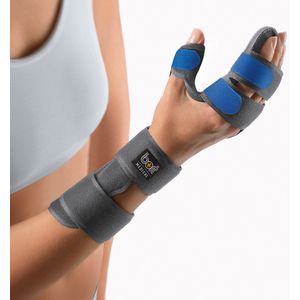 Bort Manucarpal Soft Polsbrace – Pols bandage voor Pols Ondersteuning – Carpaal Tunnel Syndroom, Polsartrose en Instabiliteit – Incl. Fixatiespalk - Pols Brace Mineraalgrijs - Maat large rechts