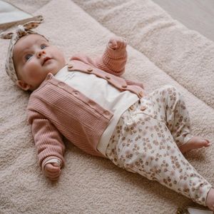 Dirkje Baby meisjes set: Vest, Shirt en Broekje Roze maat 86