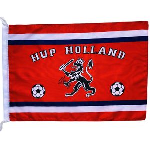Holland Oranje vlag met Leeuw - 144 x 97 cm  - EK - WK - Voetbalvlag - grote voetbal vlag
