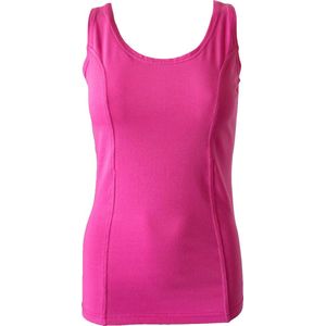 MOOI! Company - Basis Top Amelia  - Top met brede bandjes - Aansluitend model - Kleur  Carmin Rose - XS