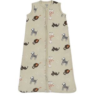 Little Boo Jersey Jungle Slaapzak Hydrofiel Oatmeal 110cm Zomerslaapzak