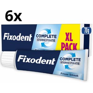 Fixodent - Kleefpasta Complete Fresh - Voordeelverpakking - 6 x 70 gram