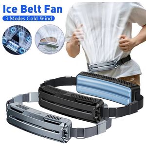 Draagbare Oplaadbare Tailleventilator – Mini IJsventilator voor Buiten, Wandelen, Sport, Kamperen & Zomerkoeling